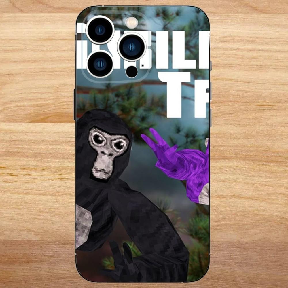 Monkey G-Gorilla TagS Phone Case For iPhone 16,15,14,13,12,11,Mini,Pro,SE,MAX White Matte Shockproof Cover