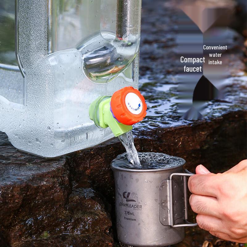Outdoor Transparent Water Bucket with Faucet