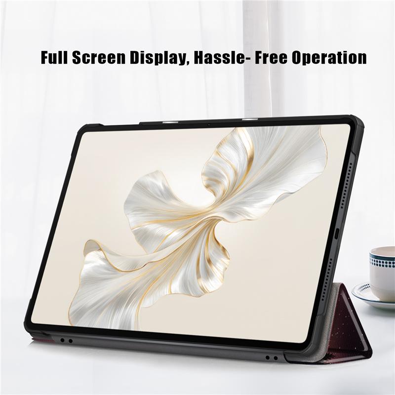 Tablet Case For Huawei Honor Pad 9 12.1 Inch 2024 Tri-Folding Folio Magnetic Smart Cover For Honor Pad 9 HEY2-W09 HEY2-W19 Tablet Cover