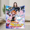 Pretty Cure Super Soft Blanket  Airplane Travel Plush Throw Blanket Funny Outdoor Flannel Bedspread Sofa Bed Cover
