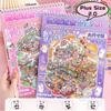 Plus Size 3D Landscape Sticker 6-in-1 Miniature Scene Collage DIY Toy Game Stickers  Children