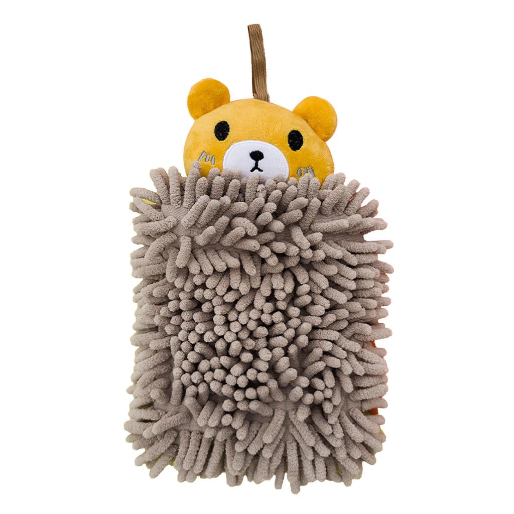 Hanging Hand Towel Quick Drying Microfiber Cleaning Cloth Cute Cartoon Absorbent Towel for Home Kitchen Bathroom Little