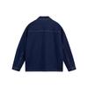 Li Ning Plain Loose Wash Denim Jacket Men Jackets Dark-Blue AJDSA39-1