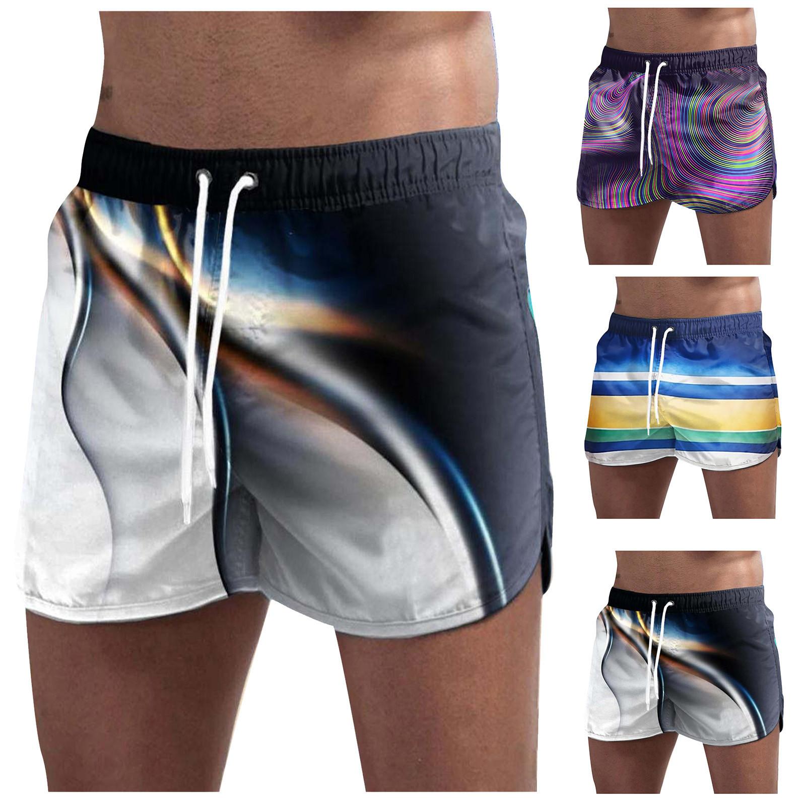 

Модные мужские эластичные пояса с пляжным поясом, повседневные спортивные шорты