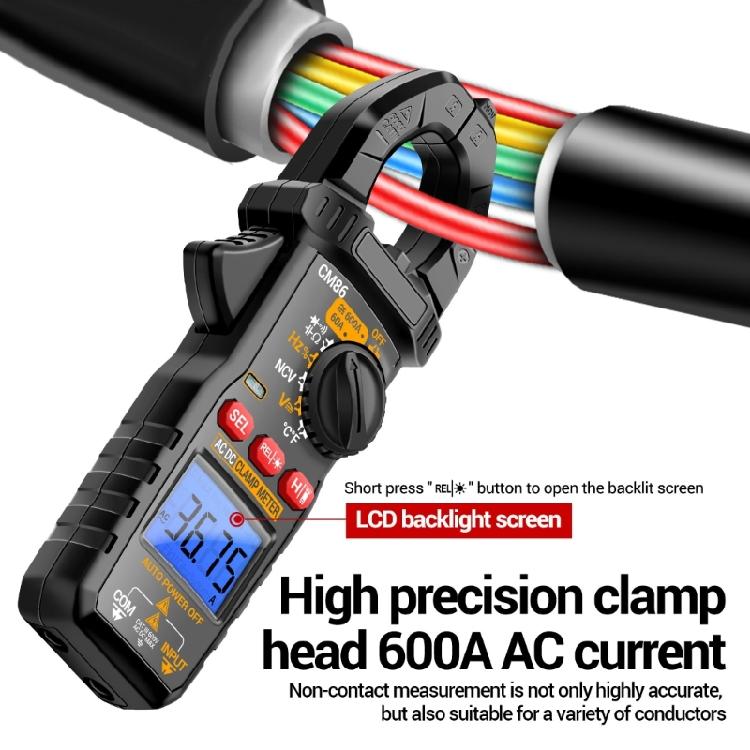 Precisions Digital Clamp Meter with User Friendly Design & Backlit Display Upgrades for Diverse Electrical Testing Needs
