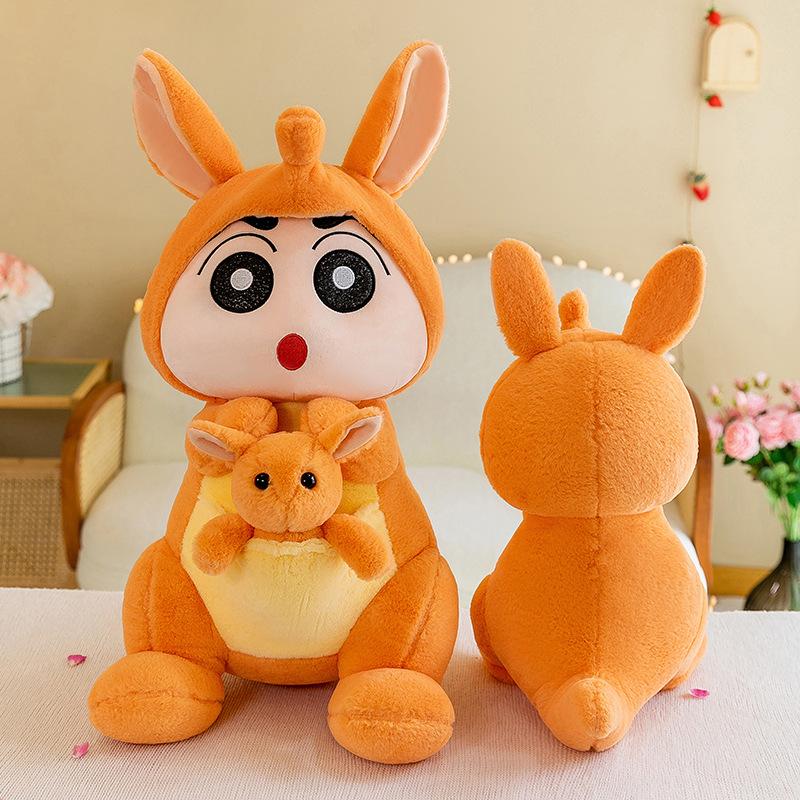 Kangaroo Small New Plush Toy Mother and Child Pocket Mouse Crayon Small New Doll Doll Girl Sleeping Pillow