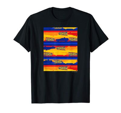 Back to the Future BORDER PATTERN T-Shirt