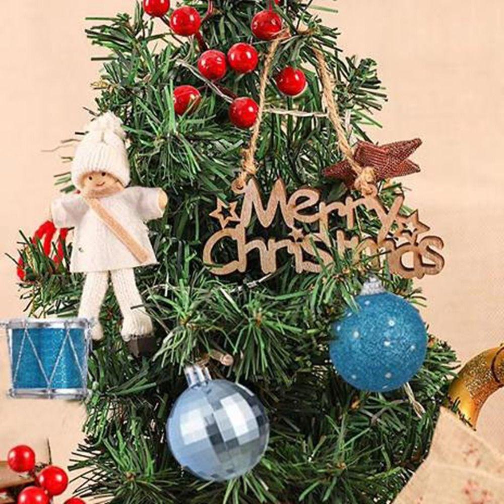 24Pcs/box Shatterproof Christmas Tree Pendant Plastic Jingle Balls Sets Party