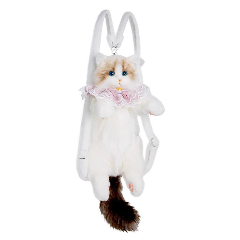 Ragdoll Cat Plush Backpack and Kitten Pillow Toy Gift
