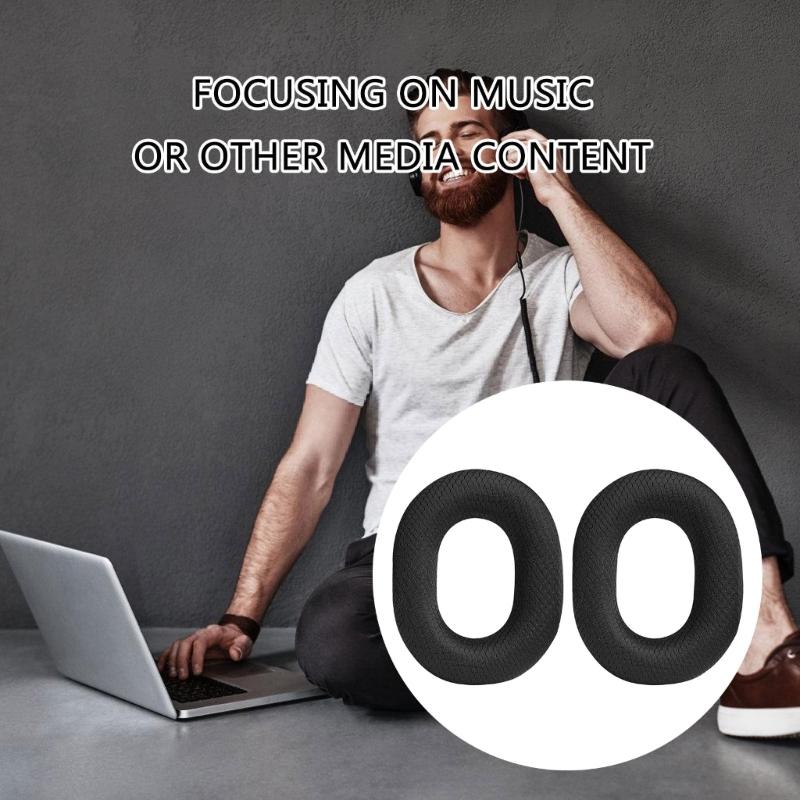 1 Pair Comfortable Ear Cushions Soft Earphone Cover Protective Earpads for V3P Replacement Earmuffs