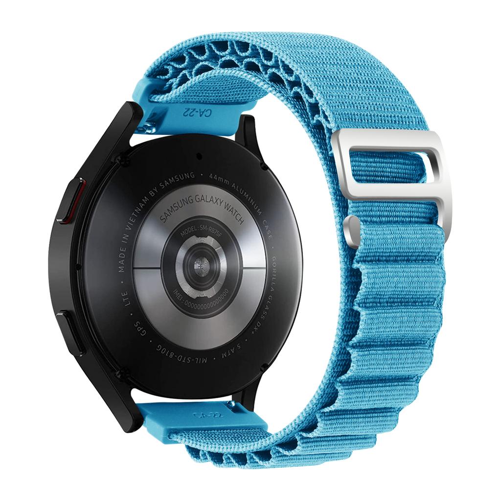 Nylonband för Samsung Galaxy Watch7 6 5 4 40mm 44mm Classic/Active/Gear S3 Frontier 18 20 22mm Sport Loop-rem Amazfit GTS 3 4