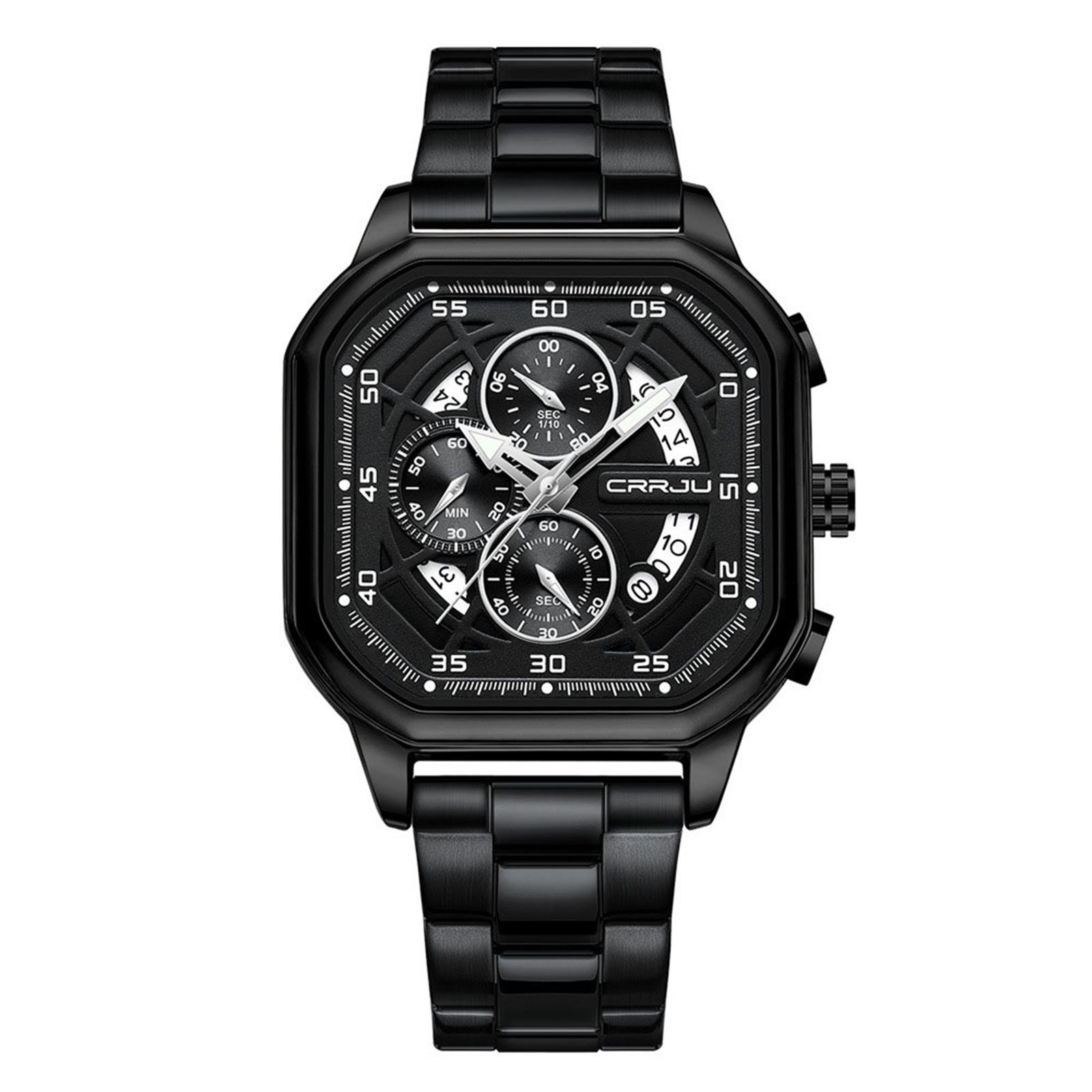 

Мужские водонепроницаемые светящиеся наручные часы-будильник для бега One Size