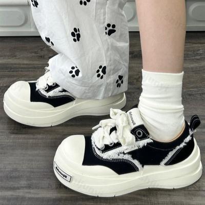 Fashion Couple's Canvas Shoes 2025 Autumn Winter New Vintage Height Increase Women Board Shoes Comfort Outdoor Non Slip Men Casual Shoes