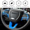 Steering Wheel Frame Trim Decor Cover Bezels For Dodge Challenger Charger 2015+