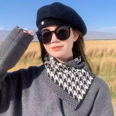 3 Pcs Autumn and Winter Triangle Versatile Fashion Neck Protection Windproof Warm Scarfs