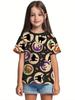 Girl Clothes Funny Pumpkin Graphic T-Shirt for Boys Girls Halloween Short Sleeve Tees 2-10Y Halloween Gift Party Kids Clothing