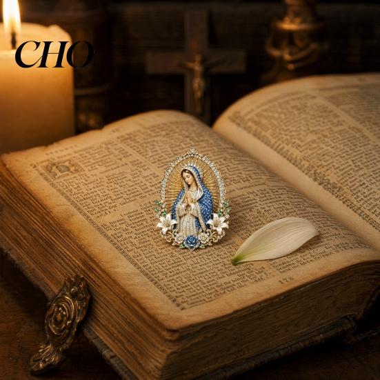 Sacred Heart Enamel Pin of Jesus Brooch, Christian Confirmation with Jewelry Finish, Religious Gift for Women Men Devotional Keepsake Of Brooch
