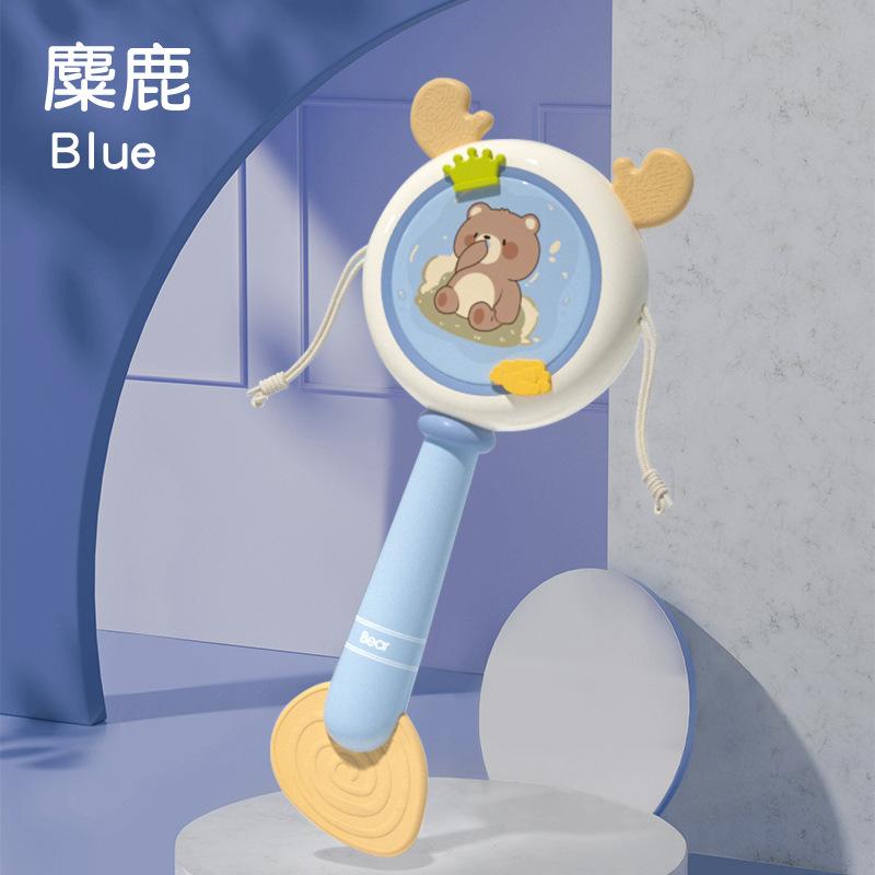 

Baby Toys Can Bite Rattle 3 Months Baby Hand Drum Rattle Puzzle Rattle 0-1 Years Old