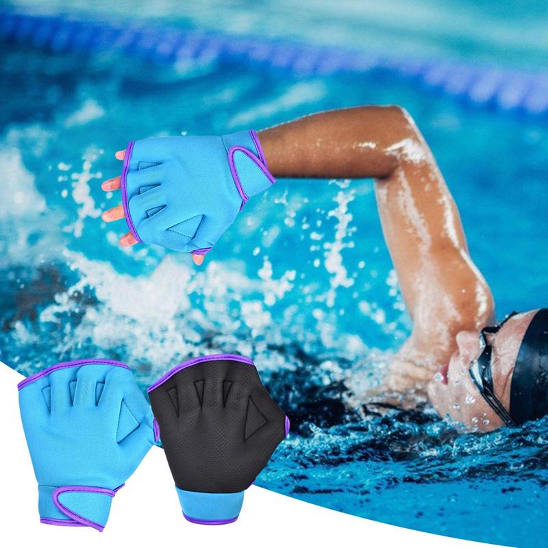 Swimming Resistant Gloves Webbed Gloves Aquatic Mittens Rubber Mittens Diving Gear For Helping Upper Body Resistant Water