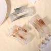 Verlaufende Mattierte Quadratische Jelly Haarspange - Damen Haaraccessoire
