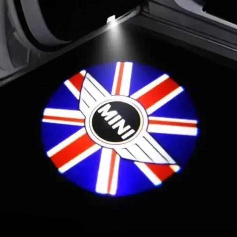 2/4 Stück BMW Group Auto LED Willkommenslicht Zubehör Für Mini Cooper S R55 R57 R58 R59 R60 R52 R56 F56 F60 F55 Tür Projektionslogo