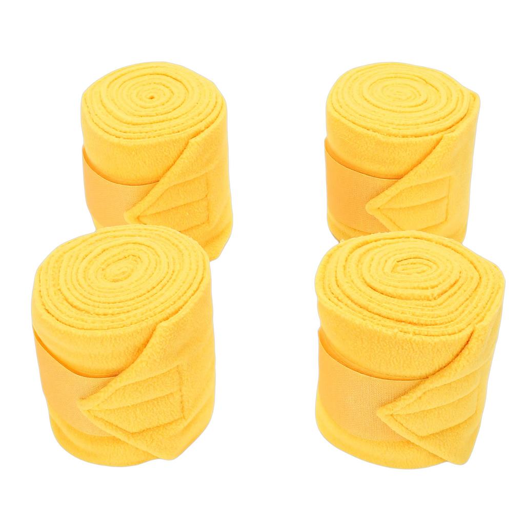 4pcs Horse Leg Wraps Comfortable Soft Fce Wraps Equestrian Leg Bandages Stable Supplies