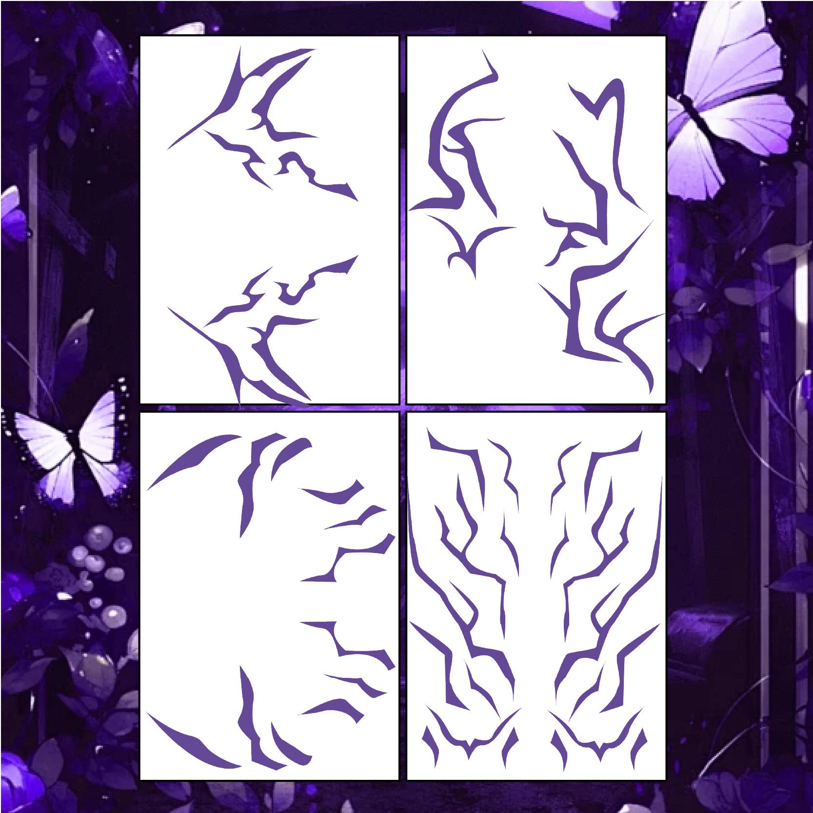 

Набор наклеек для косплея «Лицо охотника на демонов молнии»