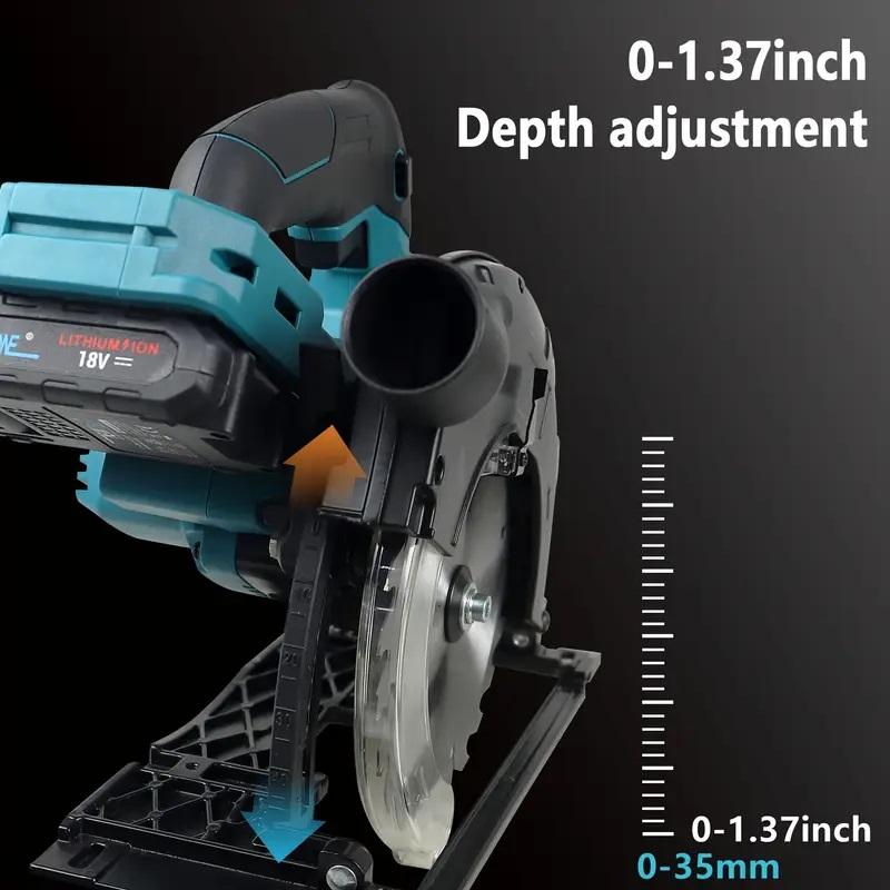 NEWONE 165 Cutting Circular Saw Brushless Tool with High Power and Fast Angle Adjustment, Suitable for Various Scenarios