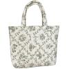 Quilted Cotton Women's Cute Flower Handbags Portable Ladies Small Tote Shoulder Bags Retro Design Casual Female Lunch Bento Bag