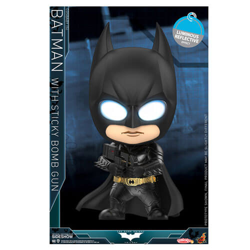 Batman Dark Knight med Sticky Bomb Gun UV Cosbaby