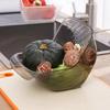 Drain Basket Portable Fruit Colander Large Capacity Food Grade BPA Free Sink Drain Basket Strainer Vegetable Washing Bowl