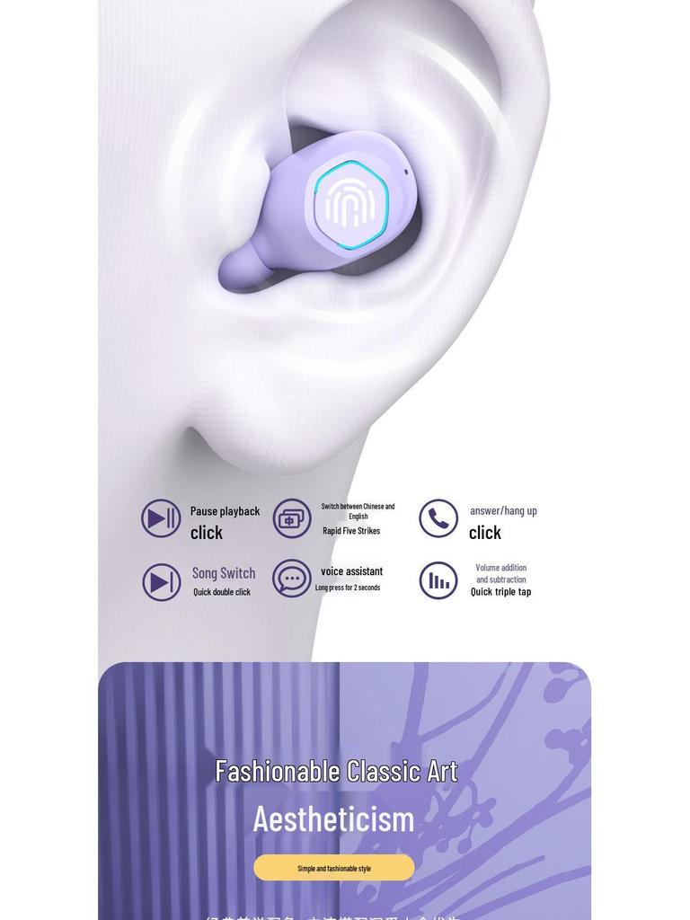 Bluetooth Noise-Cancelling Earbuds with Ultra-Long Battery Life, In-Ear Design, Digital Display, and High-Quality Sound.