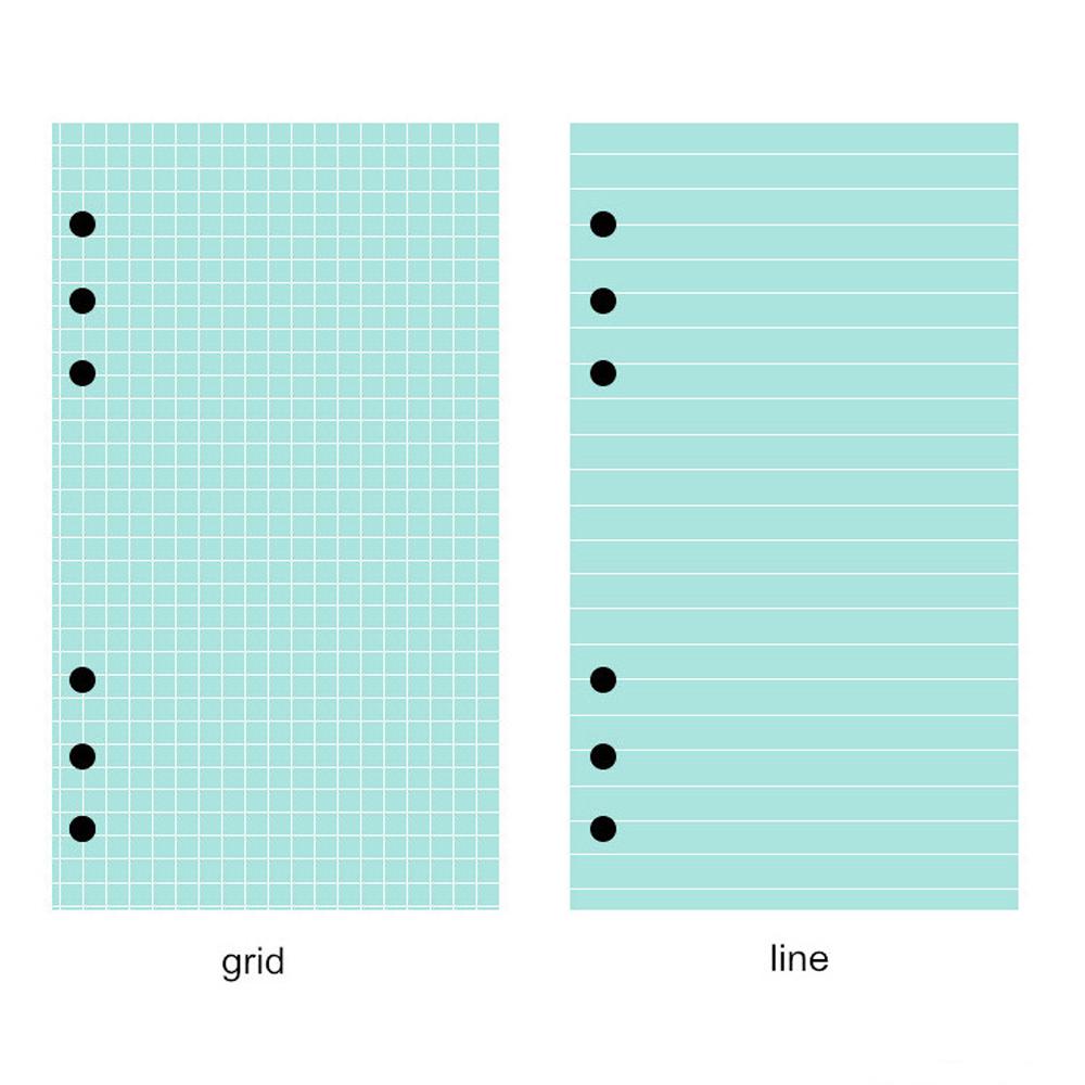 Planner A5 A6 40 Sheets Notebook Paper Loose Leaf Paper Refill Binder Inside Page Paper Refill