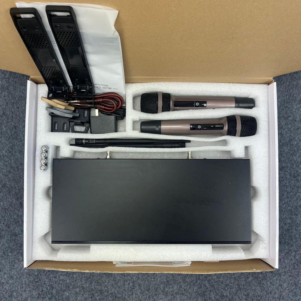KTV U-band Infrared High-End Dual Wireless Microphone Lavaliere & Headset for Conferences and Stages