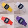 Fashion Sport LED Digital Watches for Men Simple Square Dial Electronic Watch Silicone Band Men Clock Gift Reloj Hombre