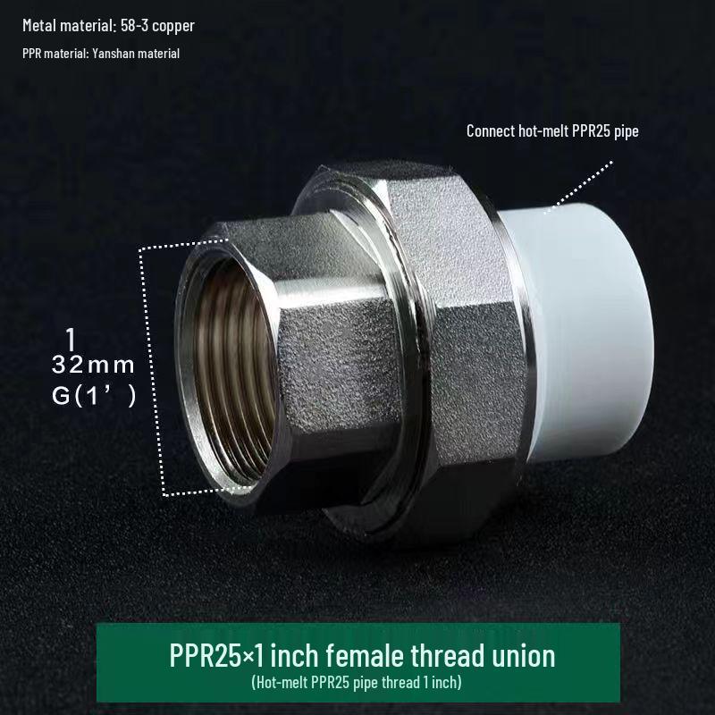 PPR Měď Železo Šroubení, Vnitřní & Vnější Závit, 20-110mm, Oboustranný PPR Železný Konektor