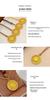 Retro Gold Flower Silk Fu Character Compass Pendant Necklace