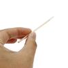 100 Pcs Abacterial Short Wood Handle Medical Dental Tattoo Use Cotton Swab Buds