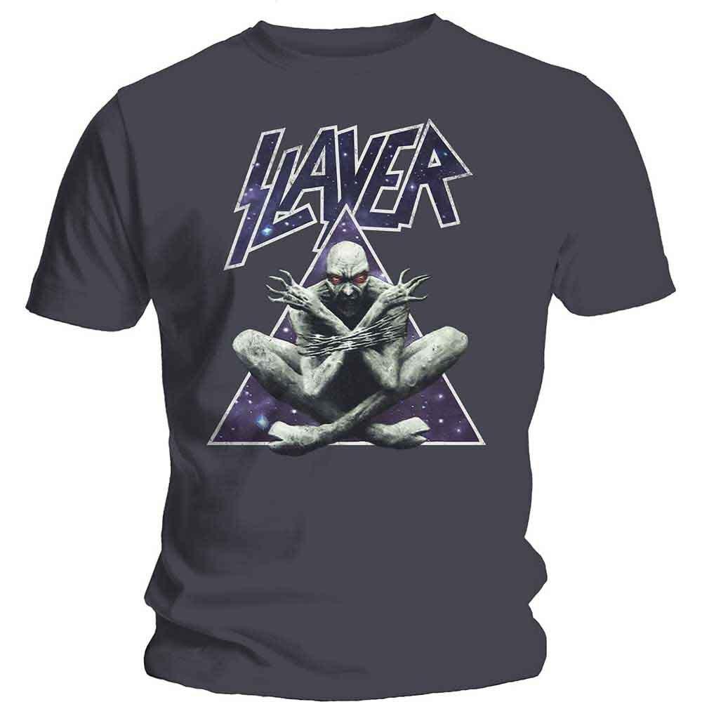 SLAYER Triangle Demon T-Shirt Grey New Unisex T-Shirt L
