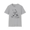 Engraving-Style Pottery Bear Art Print/ Unisex Softstyle T-Shirt