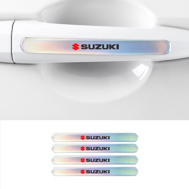 LWVD4 Car Door Bowl Handle Protector Film Badge Sticker Accessories For Suzuki Jimny Swift Samurai Vitara SX4 Alto Kaiser Ingnis DZire