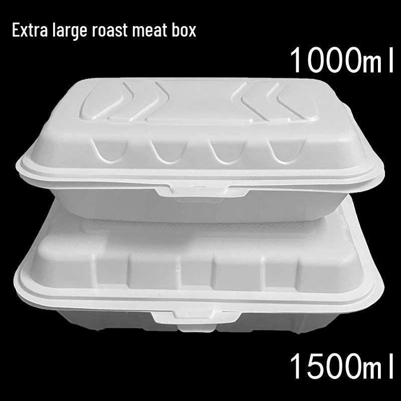 Six-Compartment Disposable Takeaway Box for Oyster, Scallop, Eggplant, and BBQ Dishes