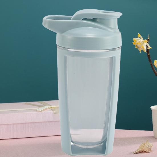 500ml Sport Shaker Flasche mit Schneebesenkugel Deckel Klappverschluss Präzise Skala Auslaufsicher