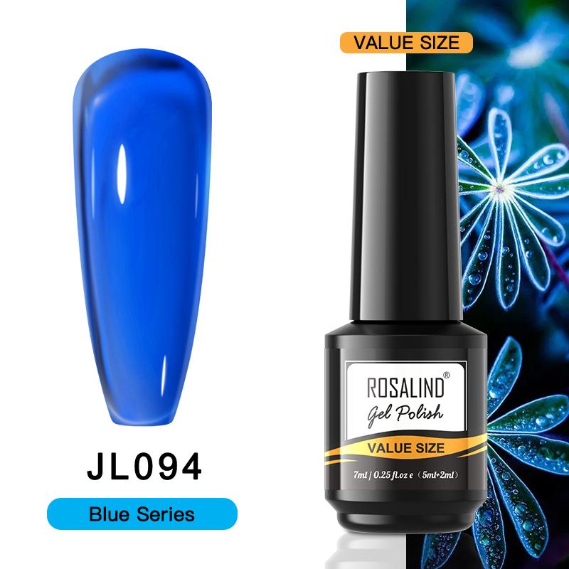 ROSALIND Lac de unghii cu gel 40 de culori Manichiura semipermanente Lacuri gel pentru arta unghiilor Baza hibrida Top coat Lac gel 15ML