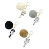Hairball Puppy Cat Siamese Cat Keychain Cute Doll Schoolbag Pendant Car Ornaments Key Chain Accessories Birthday Gift