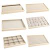 Minimalist Solid Wood Jewelry Display Tray for Rings, Necklaces, Bracelets, Watches, and Bangles