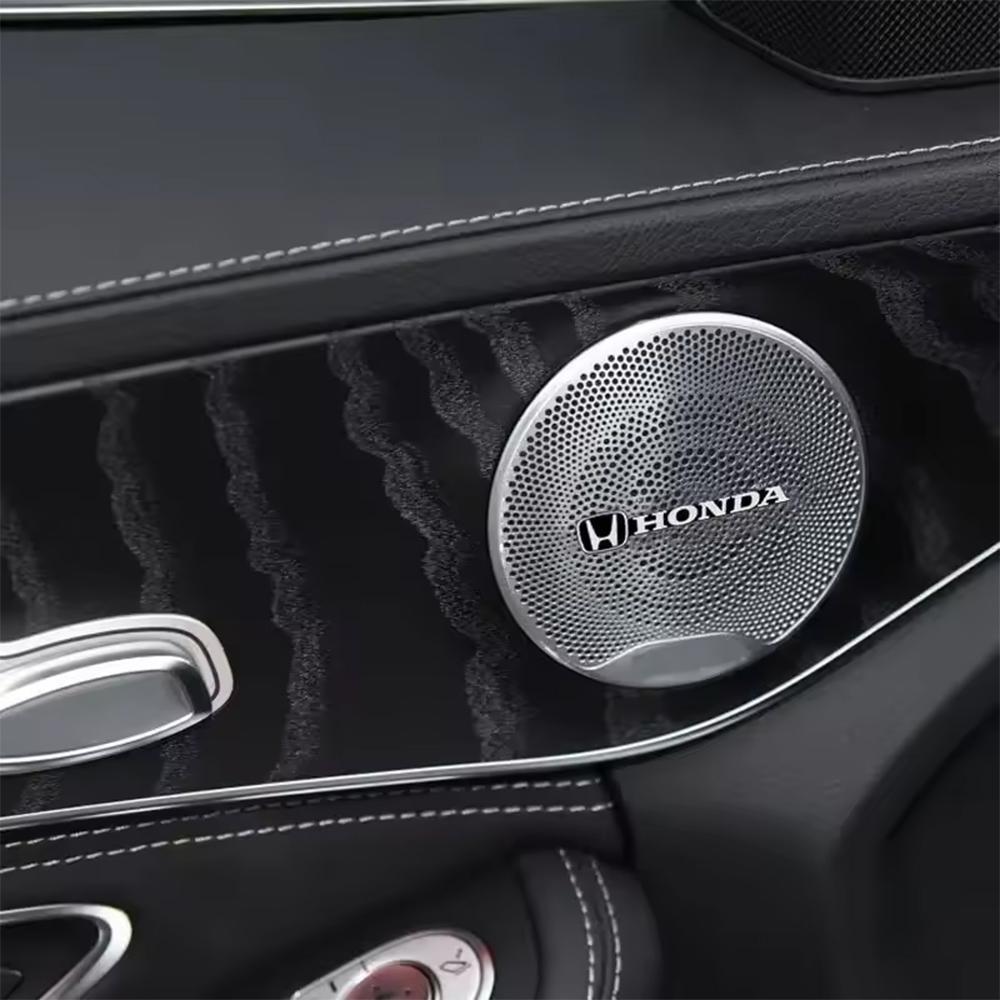 Audio Horn Decorative Sticker, Car Speaker Emblem Badge Decal, Interior Modification Accessories for Honda Civic Accord CRV akn256