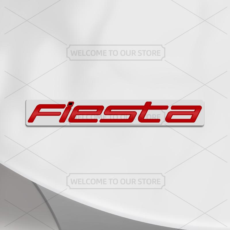 TQ013-Car 3D Metal For Ford Fiesta MK4 5 6 7 8 New And Old Style Body Emblem Badge Decals Auto Tail Sticker Decorative Accessories