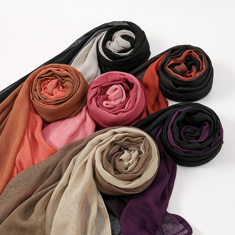 Daily Hijab Comfortable Headscarf Modest Casual Wrap Soft Cotton Blend Material Breathable Lightweight Non-Slip Full Coverage