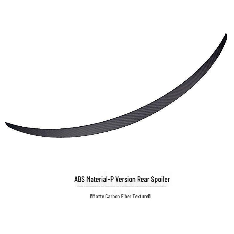 Tesla Model 3/Y No-Drill Carbon Fiber Rear Spoiler - High-Performance P Style